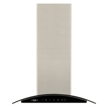 Campana Peninsula Vidrio Inox 60 Cm 3 Velocidades, Negro