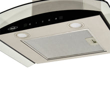 Campana Peninsula Vidrio Inox 60 Cm 3 Velocidades, Negro