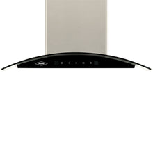 Campana Peninsula Vidrio Inox 60 Cm 3 Velocidades, Negro