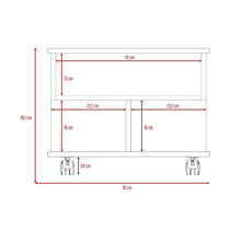 Mesa de Centro Salento, Humo y Wengue, con Un Cajón Interno Multiusos