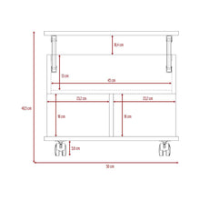 Mesa de Centro Salento, Humo y Wengue, con Un Cajón Interno Multiusos