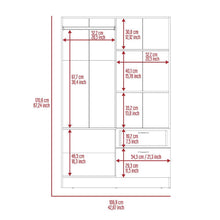 Combo para Habitación Prakas, Incluye Cama y Closet