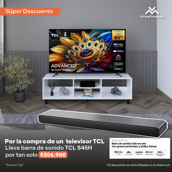 Televisor TCL 75" Pulgadas C655 Advanced 4K-UHD QLED Smart TV Google