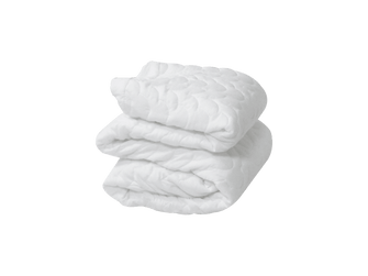 Protector Acolchado Para Cama Sencilla, Blanco