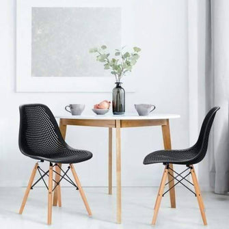 Silla Air Eames Para Sala Comedor Restaurante - Negra
