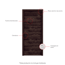 Puerta Prakti, Chocolate, con Apertura A La Derecha 80