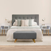 Cabecero para Cama Doble (60x140x5) Gris Memphis