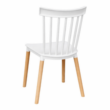 Comedor Redondo 74.5x80x80cm Vienes + 2 Sillas Guam Blancas
