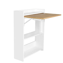 Combo Escritorio Plegable ahorra espacio (77X64X54) Blanco Vienes + silla eames