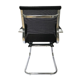 Silla Tela Fija Oficina Escritorio - Negro