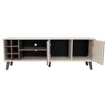 Mesa para TV Lannez, Milan y Capri, con dos puertas abatibles 65"