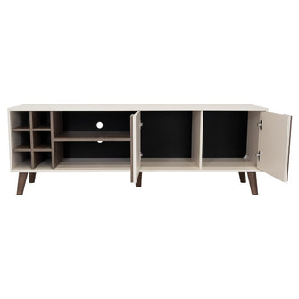 Mesa para TV Lannez, Milan y Capri, con dos puertas abatibles 65"
