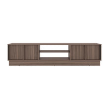 Mesa Para Tv Caobe, Avellana y Wengue, Para Televisor de Hasta 75 Pulgadas con cuatro puertas