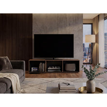 Mesa Para Tv Dorne, Avellana y Wengue, Con Puerta Abatible, Para Televisor Hasta 65" ZF