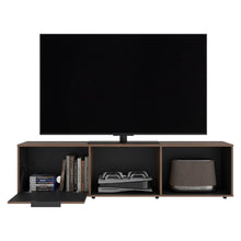 Mesa Para Tv Dorne, Avellana y Wengue, Con Puerta Abatible, Para Televisor Hasta 65" ZF