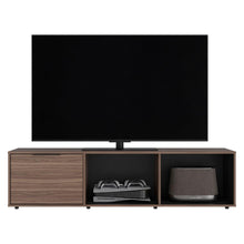 Mesa Para Tv Dorne, Avellana y Wengue, Con Puerta Abatible, Para Televisor Hasta 65" ZF