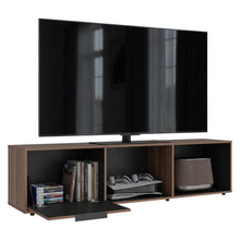 Mesa Para Tv Dorne, Avellana y Wengue, Con Puerta Abatible, Para Televisor Hasta 65" ZF