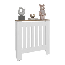 Cubierta para Radiador Linn, Kronos Blanco y Kronos Fresno, Cuenta con Espacio para Colocar Objetos Decorativos ZF
