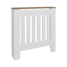 Cubierta para Radiador Linn, Kronos Blanco y Kronos Fresno, Cuenta con Espacio para Colocar Objetos Decorativos ZF