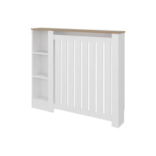 Cubierta para Radiador Joseph, Blanco y Kronos Fresno, con Espacios para Objetos Decorativos ZF