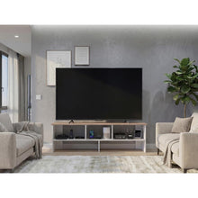 Mesa Para Tv Belga, Kronos Blanco y Kronos Fresno, Para Televisor Hasta 65" ZF