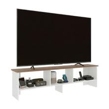 Mesa Para Tv Belga, Kronos Blanco y Kronos Fresno, Para Televisor Hasta 65" ZF