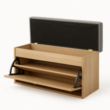 Organizador Zapatero Abatible - Baúl 47x80x30cm Gris Beige