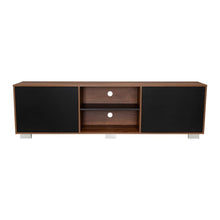 Mesa Para Tv Classic, Avellana y Wengue, Con Dos Puertas Batientes