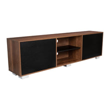 Mesa Para Tv Classic, Avellana y Wengue, Con Dos Puertas Batientes