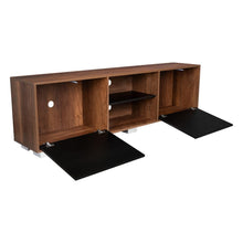 Mesa Para Tv Classic, Avellana y Wengue, Con Dos Puertas Batientes