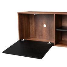 Mesa Para Tv Classic, Avellana y Wengue, Con Dos Puertas Batientes