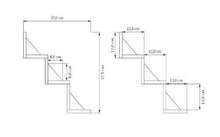 Set de Repisas Dalia, Beige y Chocolate, X 2 Unidades
