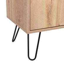 Mesa para TV Ali, Café Claro y Wengue, con Espacio para Televisor de 65 Pulgadas