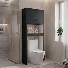 Gabinete de Baño Bristol 25, Wengue y Blanco, Amplios Espacios para Colocar Objetos Decorativos ZF