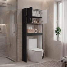 Gabinete de Baño Bristol 25, Wengue y Blanco, Amplios Espacios para Colocar Objetos Decorativos ZF