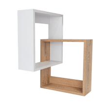 Repisa Cuadrada Deia, Beige y Blanco, x 1 Unidad