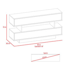 Mesa Para Tv Tonny, Avellana y Wengue, Para Televisor de 5O Pulgadas
