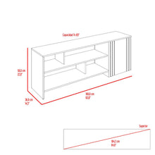 Mesa para TV Arion, Fresno Europeo y Capri, para televisor máximo 65"