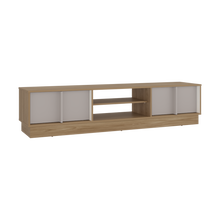 Mesa Para Tv Caobe, Fresno Europeo y Capri, Para Televisor de Hasta 75 Pulgadas con cuatro puertas