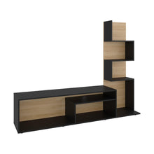 Mesa Para Tv Neri, Fresno Europeo y Wengue, Para Televisor Hasta 55 Pulgadas