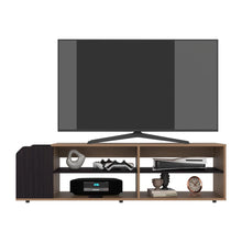 Mesa Para Tv Solene, Fresno Europeo y Wengue, Para Televisor Hasta 60 Pulgadas