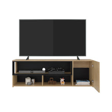 Mesa para TV Noland, Fresno Europeo y Wengue, para Televisor hasta 65"