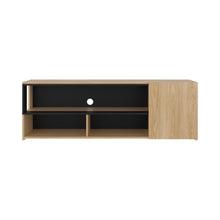 Mesa para TV Noland, Fresno Europeo y Wengue, para Televisor hasta 65"