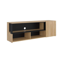 Mesa para TV Noland, Fresno Europeo y Wengue, para Televisor hasta 65"