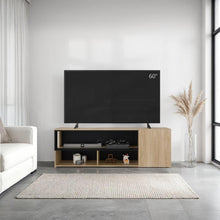 Mesa para TV Noland, Fresno Europeo y Wengue, para Televisor hasta 65"