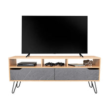 Mesa para TV Monaco, Fresno Europeo y Onix, con capacidad para tv 70"