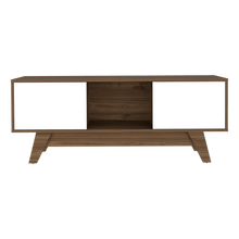 Mesa para Tv Rizzo, Castaño y Blanco Duqueza, con Espacio Para Televisor 55"