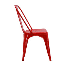 Kit por 4 Silla Tolix Metalica Para Comedor Restaurante - Roja