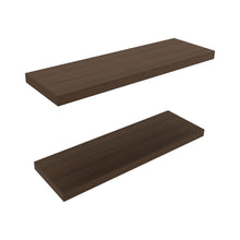 Repisa Flotante Maca, Moreno, con espacio para ubicar objetos