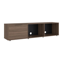 Mesa Para Tv Dorne, Avellana, Con Puerta Abatible, Para Televisor Hasta 65"